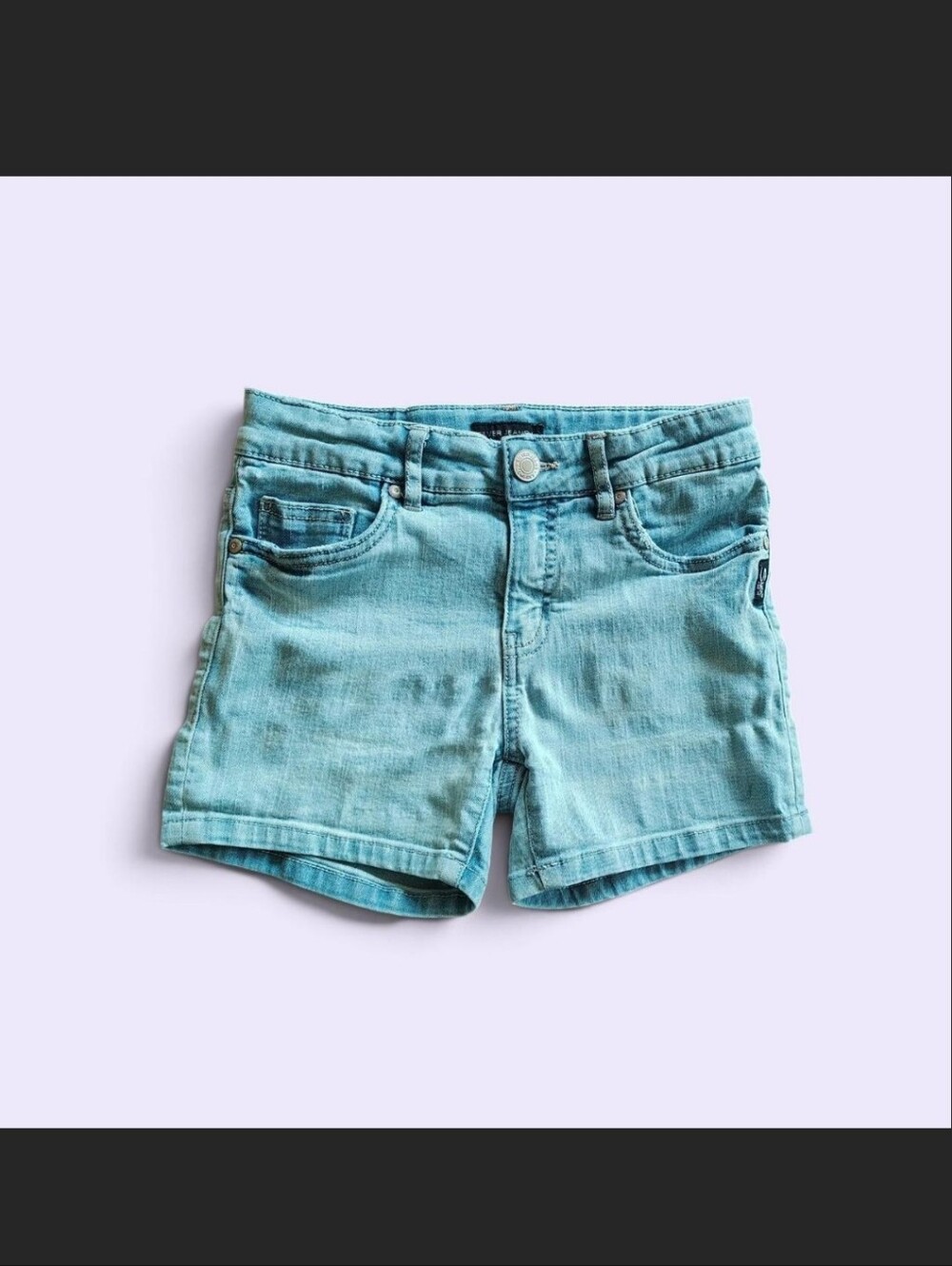 Silver Jeans Co 'Lacy' light wash denim shorts girls size 10